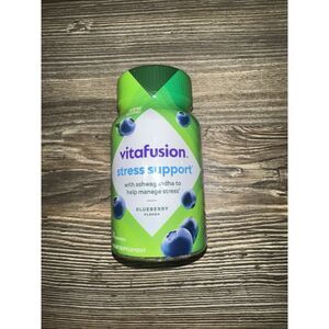 Vitafusion Stress Support Ashwagandha. 24 Blueberry Gummies. Exp 7/2026